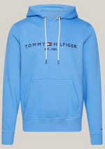 Charger l&#39;image dans la galerie, Sweat à capuche Tommy Hilfiger bleu en coton bio | Georgespaul
