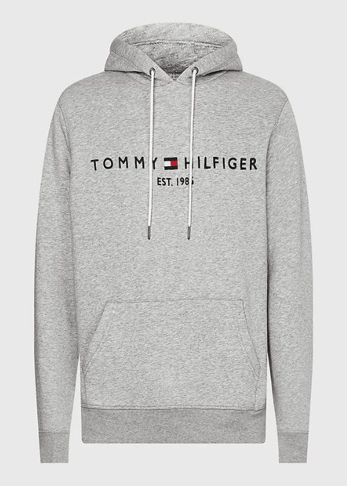 Sweat à capuche Tommy Hilfiger gris - Georgespaul