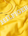 Sweat à capuche Tommy Hilfiger jaune en coton bio - Georgespaul