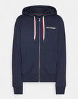 Sweat à capuche Tommy Hilfiger marine en coton bio - Georgespaul