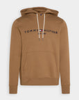 Sweat à capuche Tommy Hilfiger marron en coton bio - Georgespaul