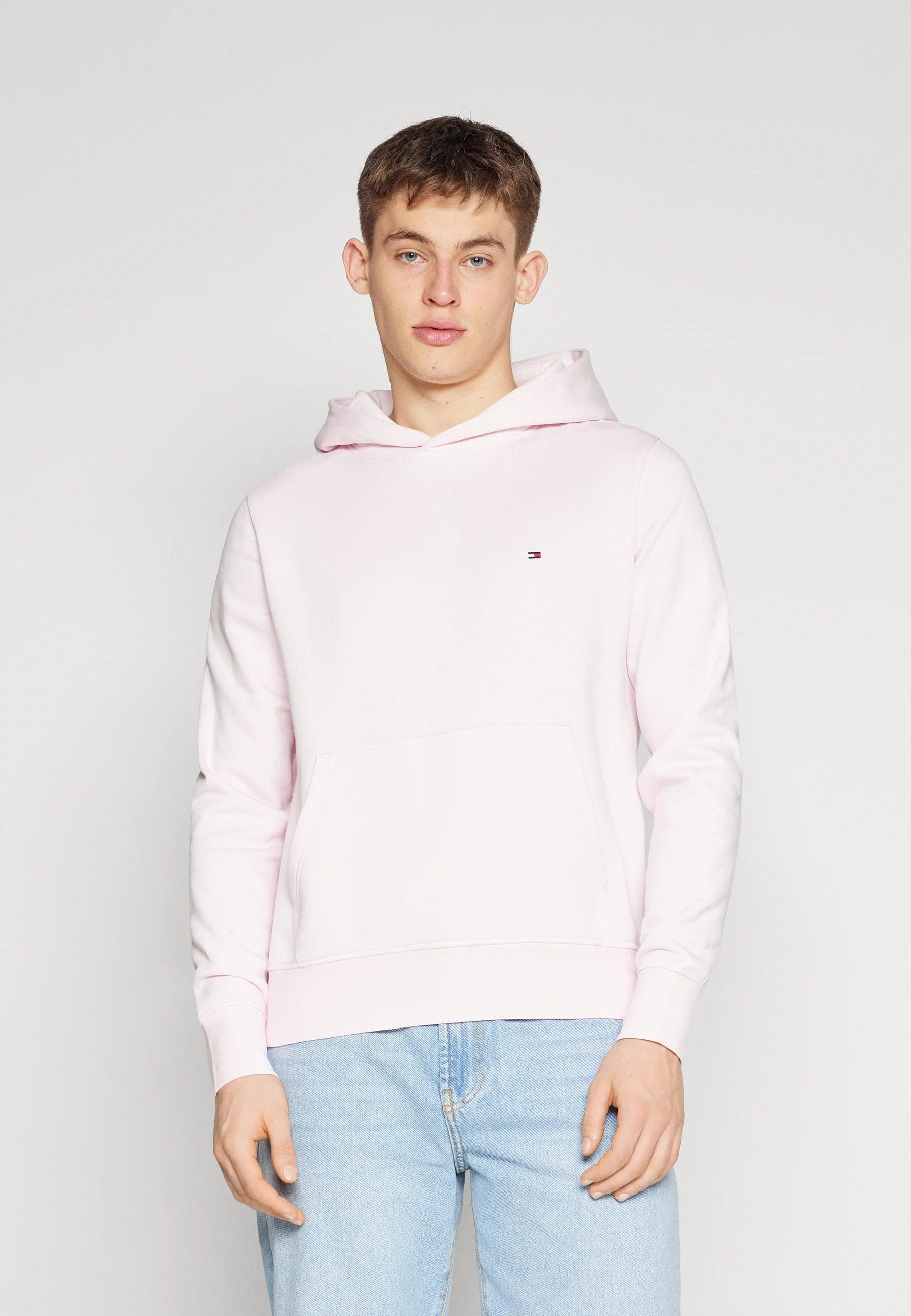 Sweat à capuche Tommy Hilfiger rose en coton bio - Georgespaul