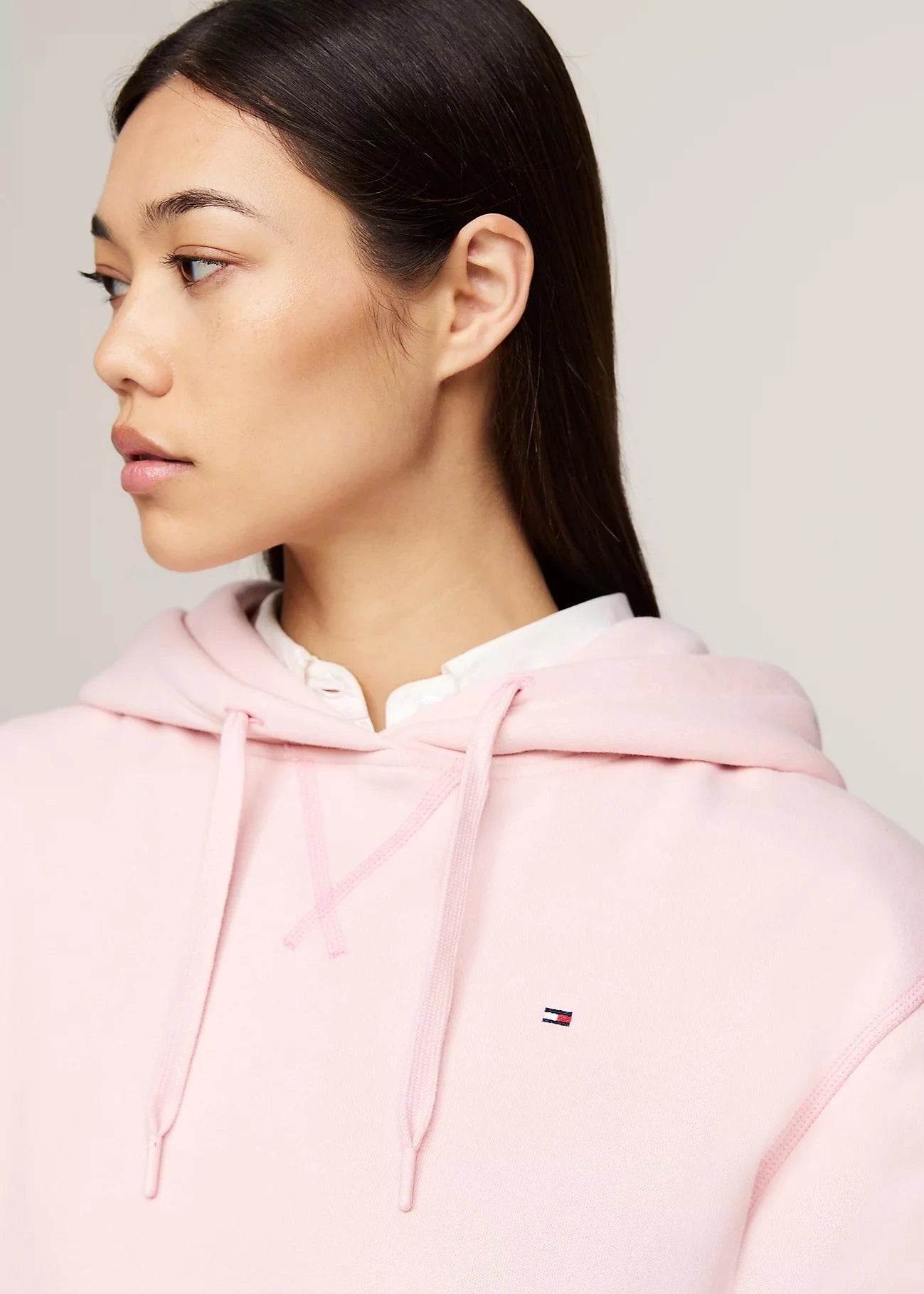 Sweat à capuche Tommy Hilfiger rose pour femme | Georgespaul