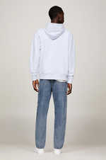 Laden Sie das Bild in den Galerie-Viewer, Sweat à capuche Tommy Jeans bleu clair en coton bio
