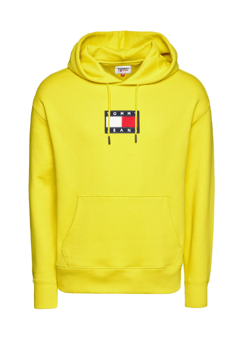 Sweat à capuche Tommy Jeans jaune - Georgespaul