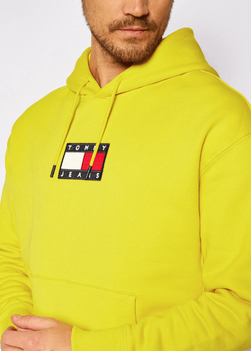 Sweat à capuche Tommy Jeans jaune - Georgespaul