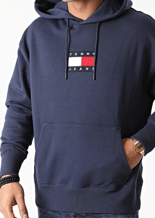 Sweat à capuche Tommy Jeans marine - Georgespaul