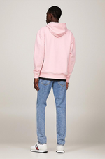 Charger l&#39;image dans la galerie, Sweat à capuche Tommy Jeans rose clair en coton bio
