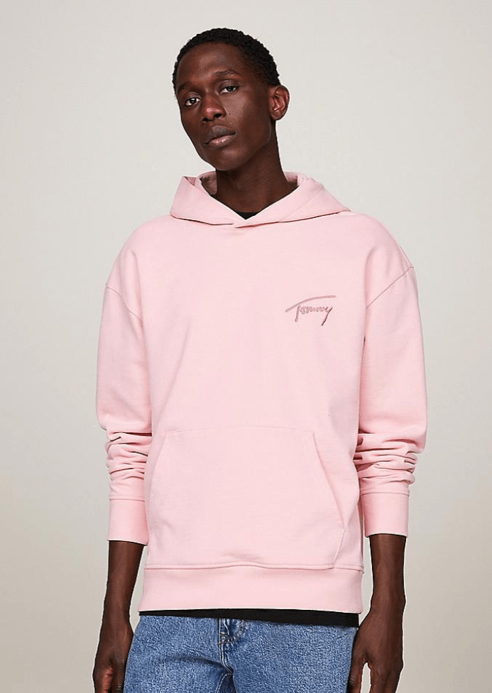 Sweat à capuche Tommy Jeans rose - Georgespaul