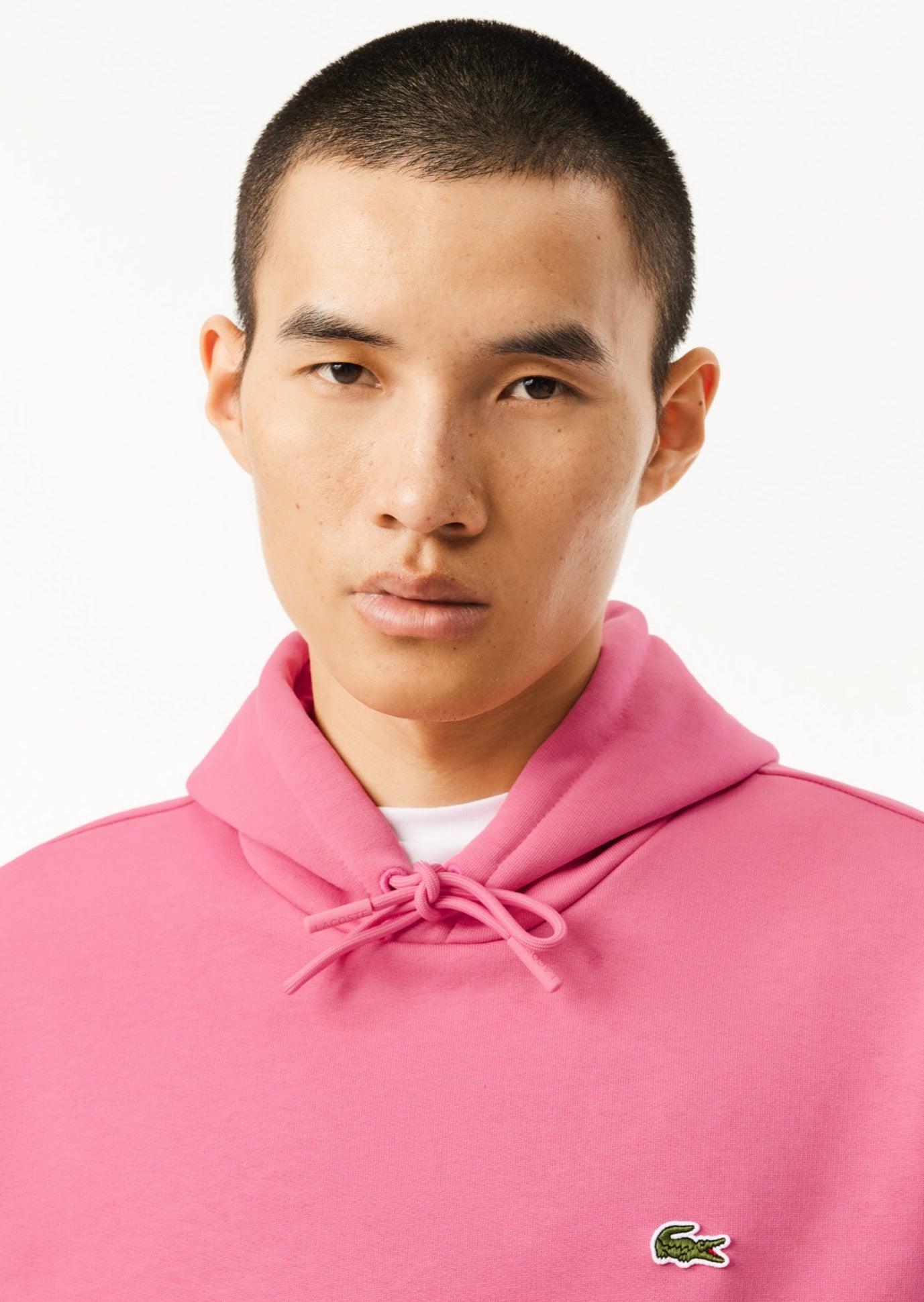 Sweat à capuche Lacoste rose - Georgespaul