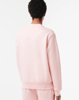 Sweat Lacoste rose en molleton de coton bio - Georgespaul