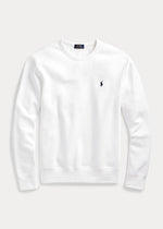 Laden Sie das Bild in den Galerie-Viewer, Weißes Sweatshirt aus Baumwollfleece von Ralph Lauren mit Rundhalsausschnitt
