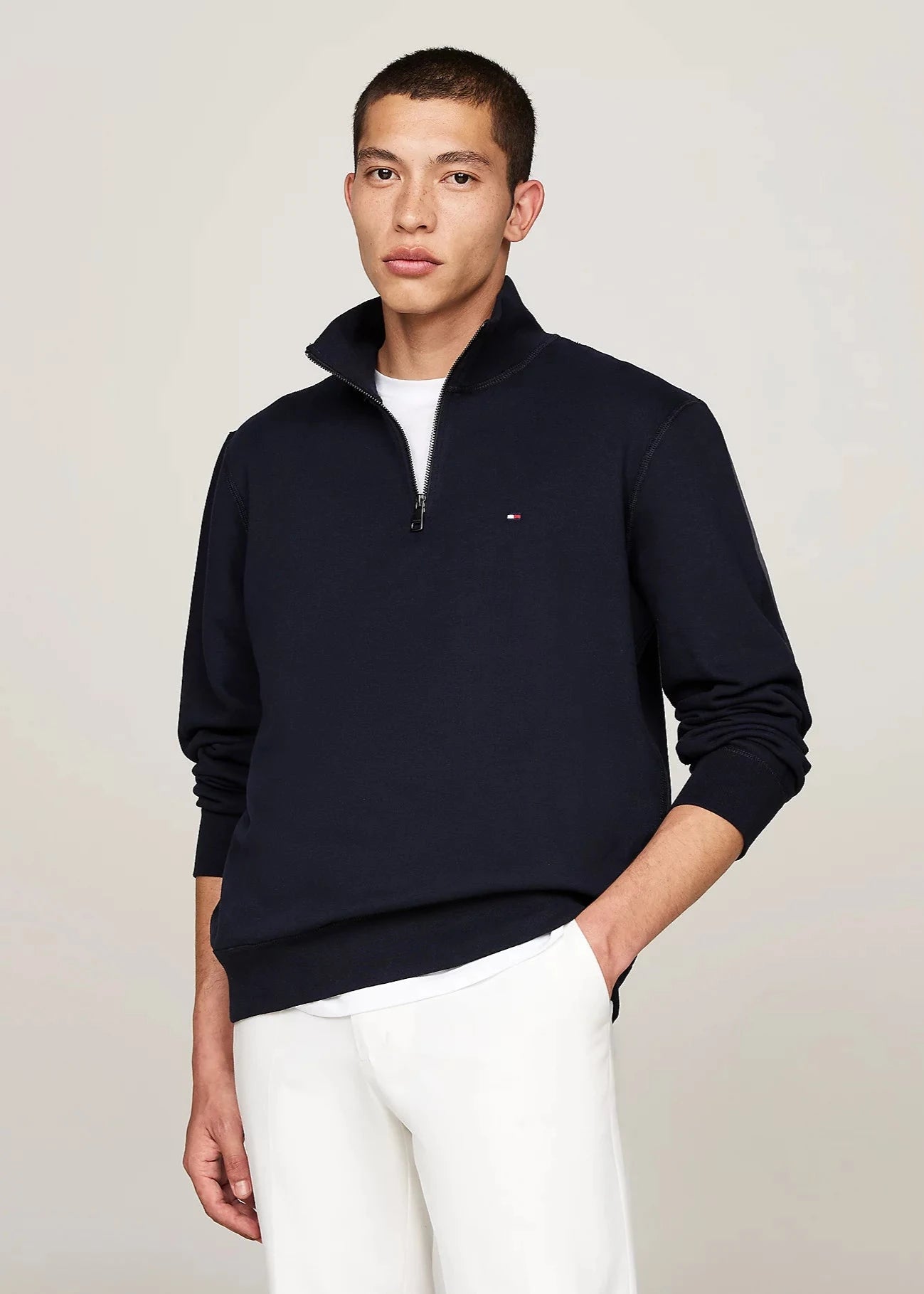 Pull camionneur Tommy Hilfiger marine | Georgespaul