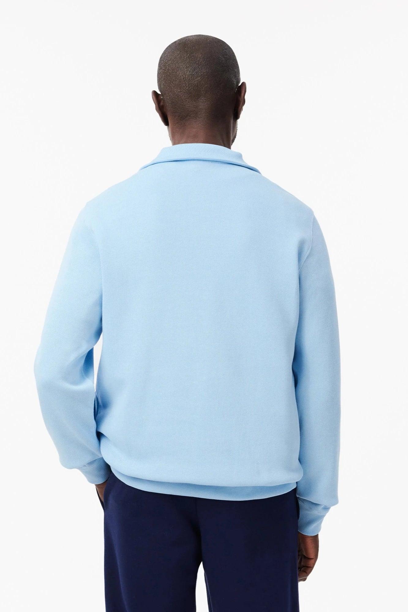 Sweat demi-zip Lacoste bleu - Georgespaul