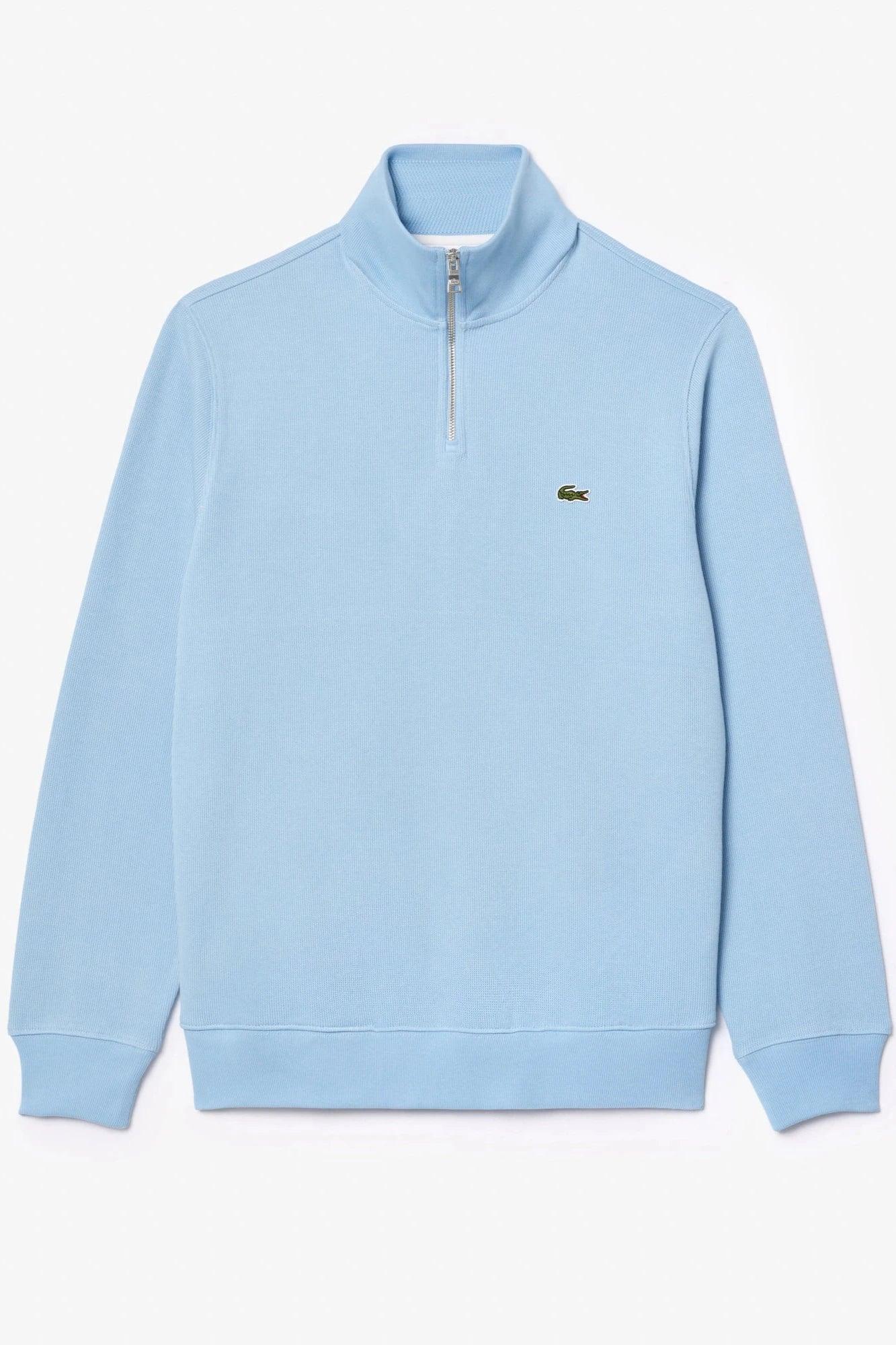 Sweat demi-zip Lacoste bleu - Georgespaul