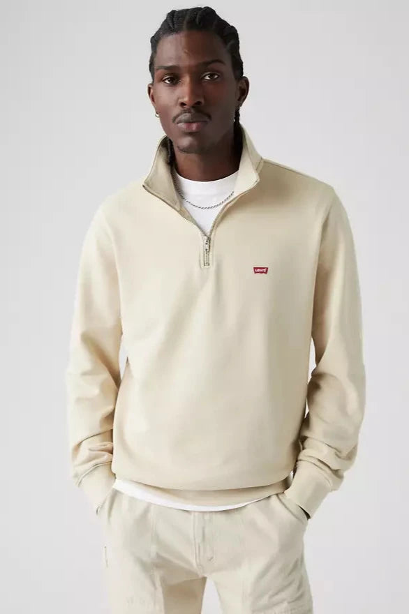 Sweat demi-zip Levi's beige - Georgespaul