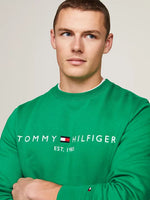 Afbeelding in Gallery-weergave laden, Sweat logo Tommy Hilfiger vert en coton bio | Georgespaul
