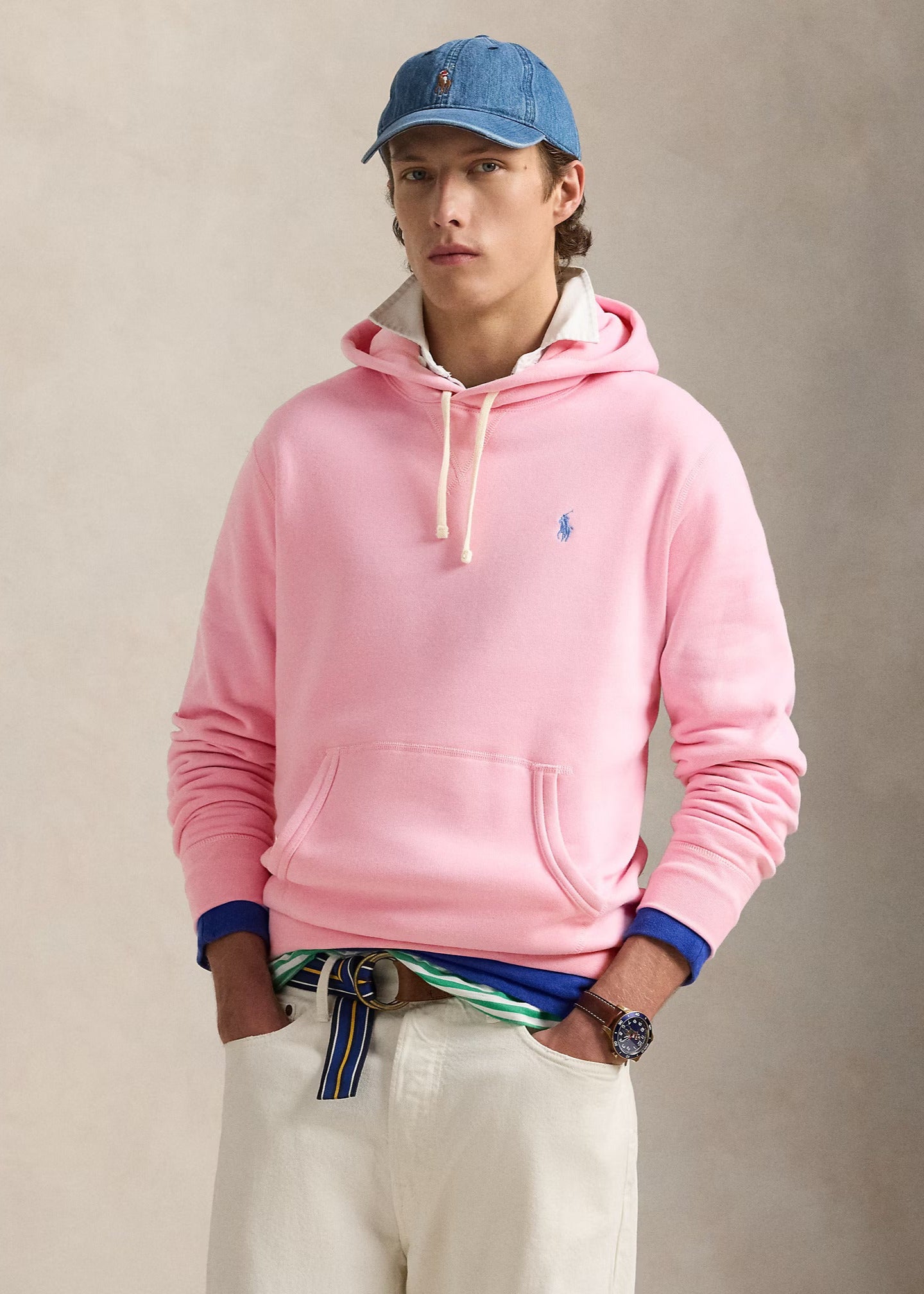 Sweatshirt Ralph Lauren rose pour homme | Georgespaul 