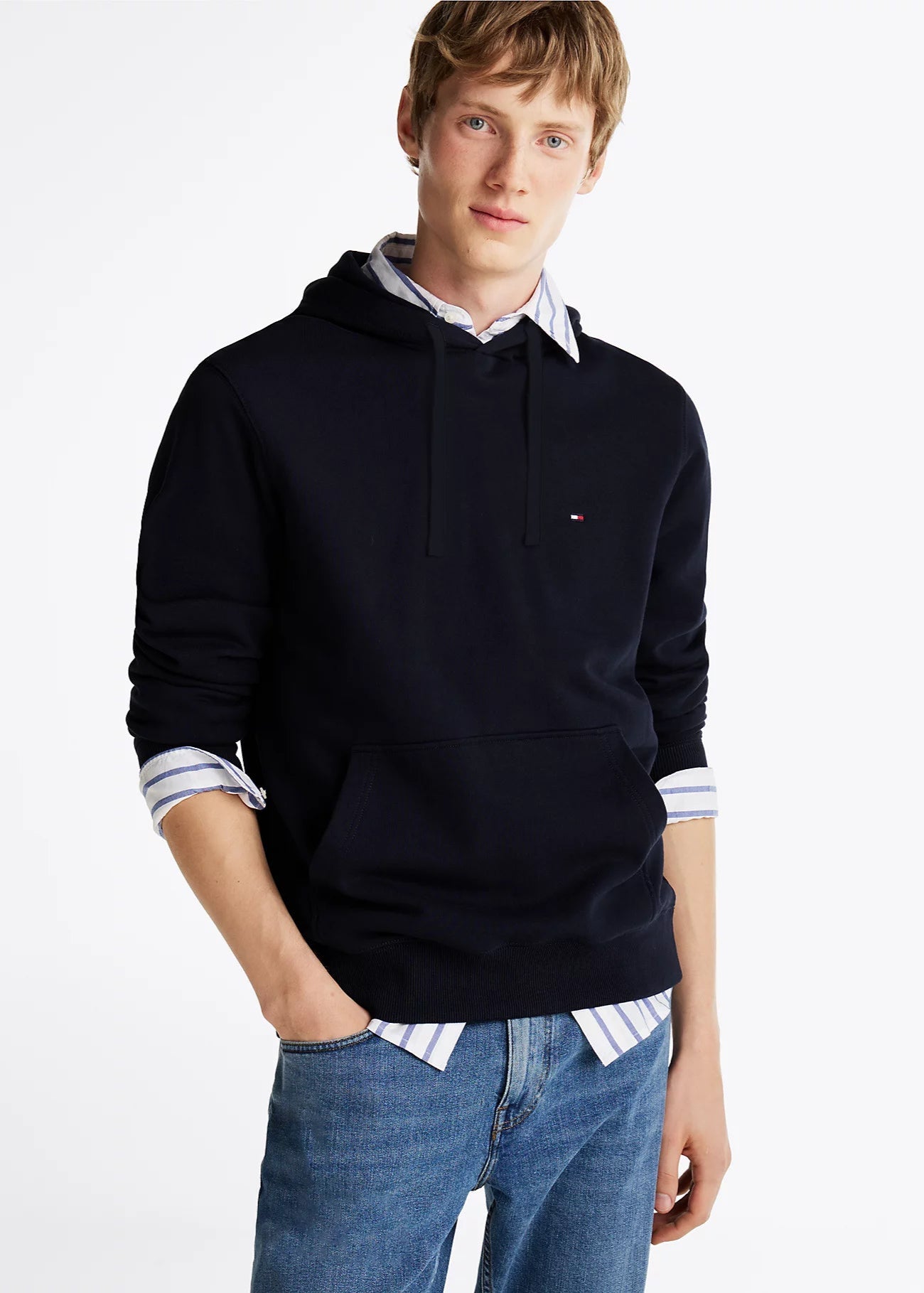 Sweatshirt Tommy Hilfiger marine pour homme | Georgespaul