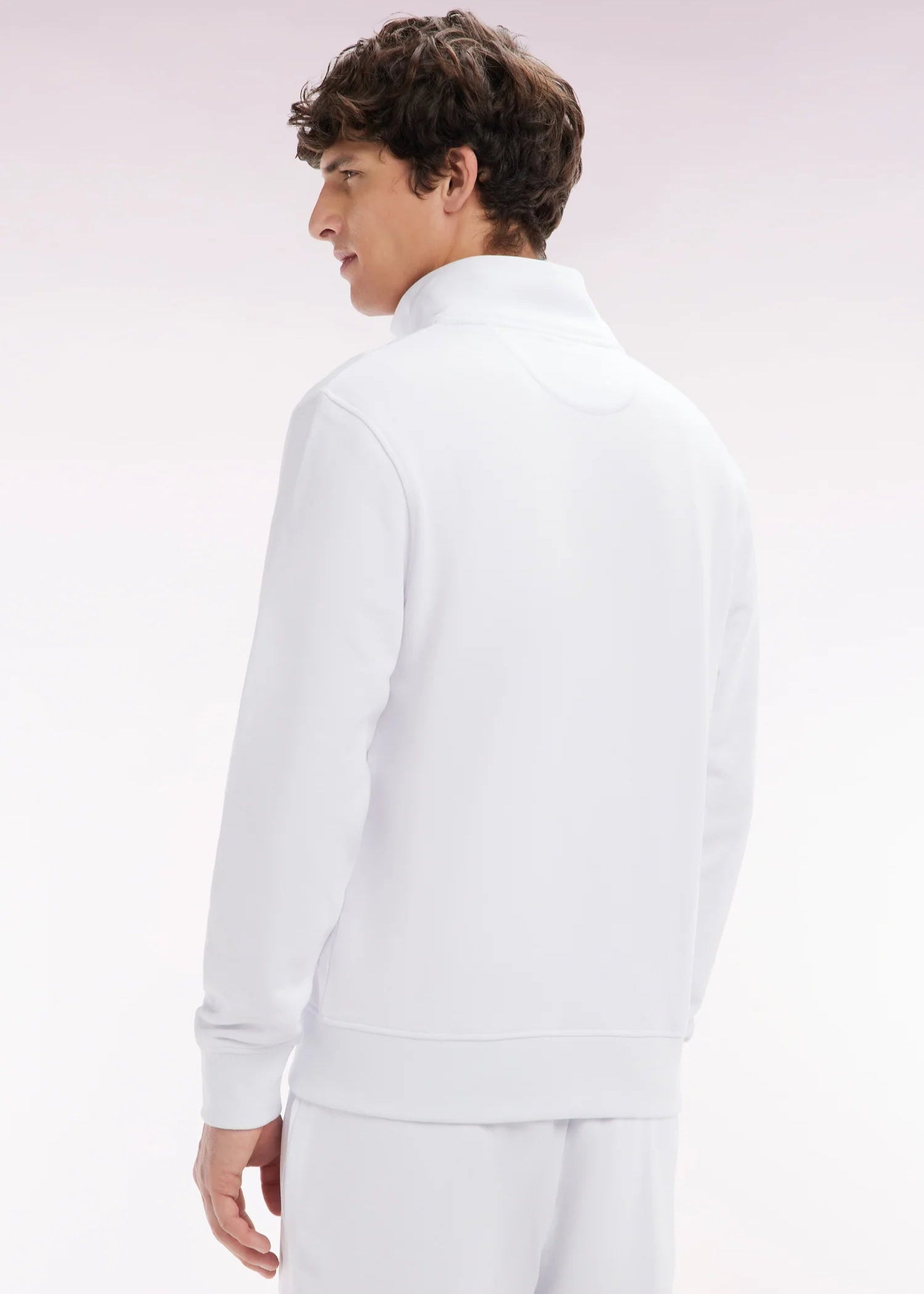 Sweat zippé Eden Park blanc pour homme | Georgespaul 