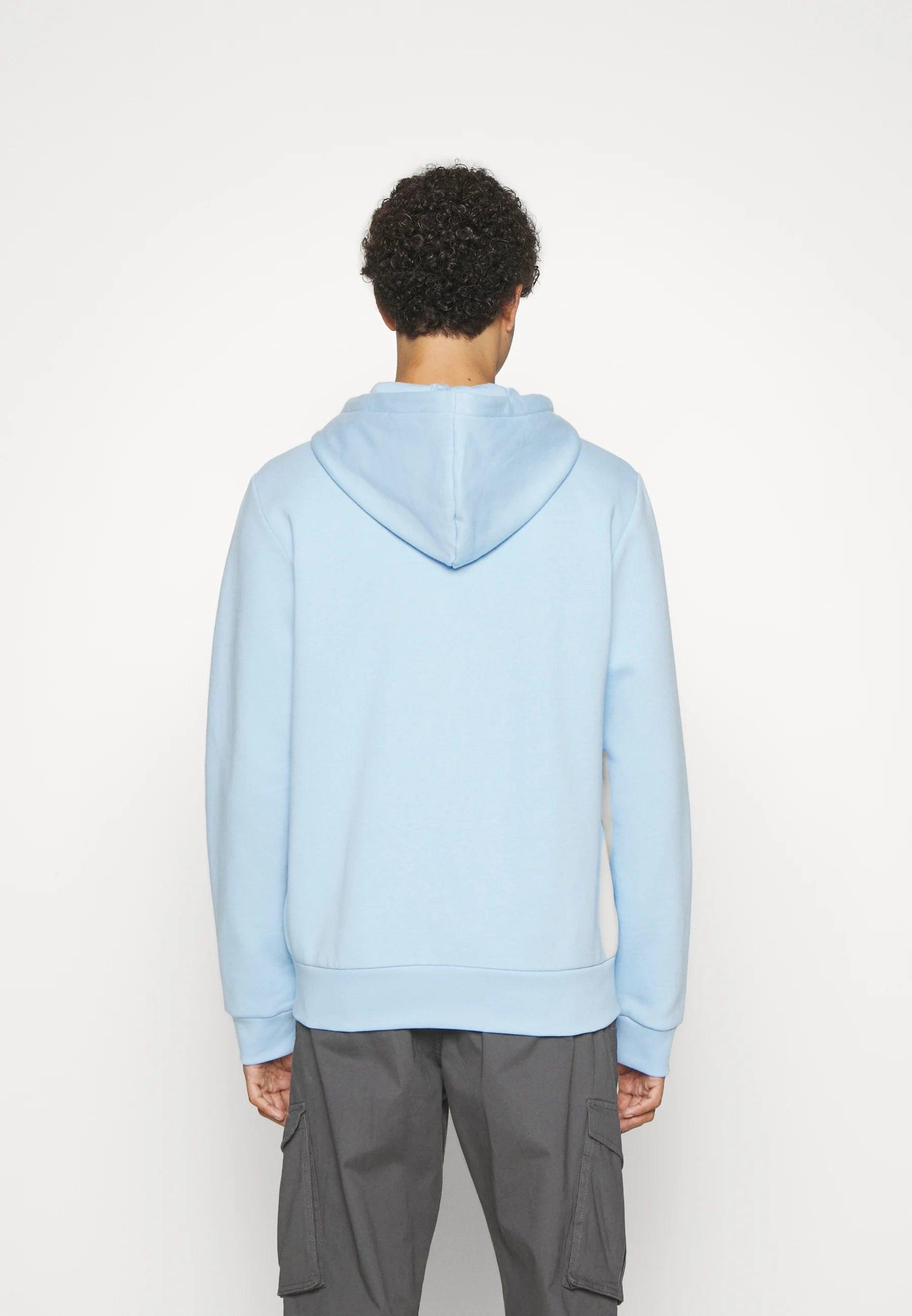 Sweat zippé à capuche Lacoste bleu clair - Georgespaul