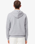 Sweat zippé à capuche homme Lacoste gris | Georgespaul