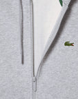 Sweat zippé à capuche homme Lacoste gris | Georgespaul