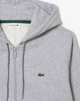 Sweat zippé à capuche Lacoste gris - Georgespaul