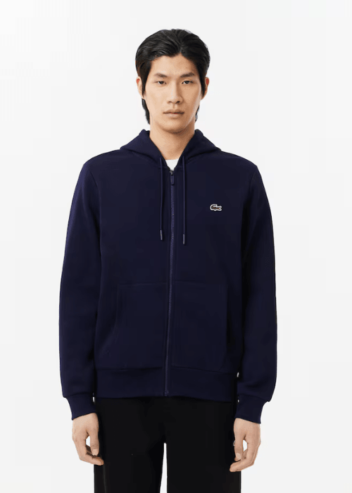 Sweat zippé à capuche Lacoste marine - Georgespaul