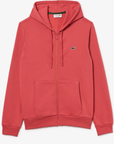 Sweat zippé à capuche Lacoste rouge - Georgespaul