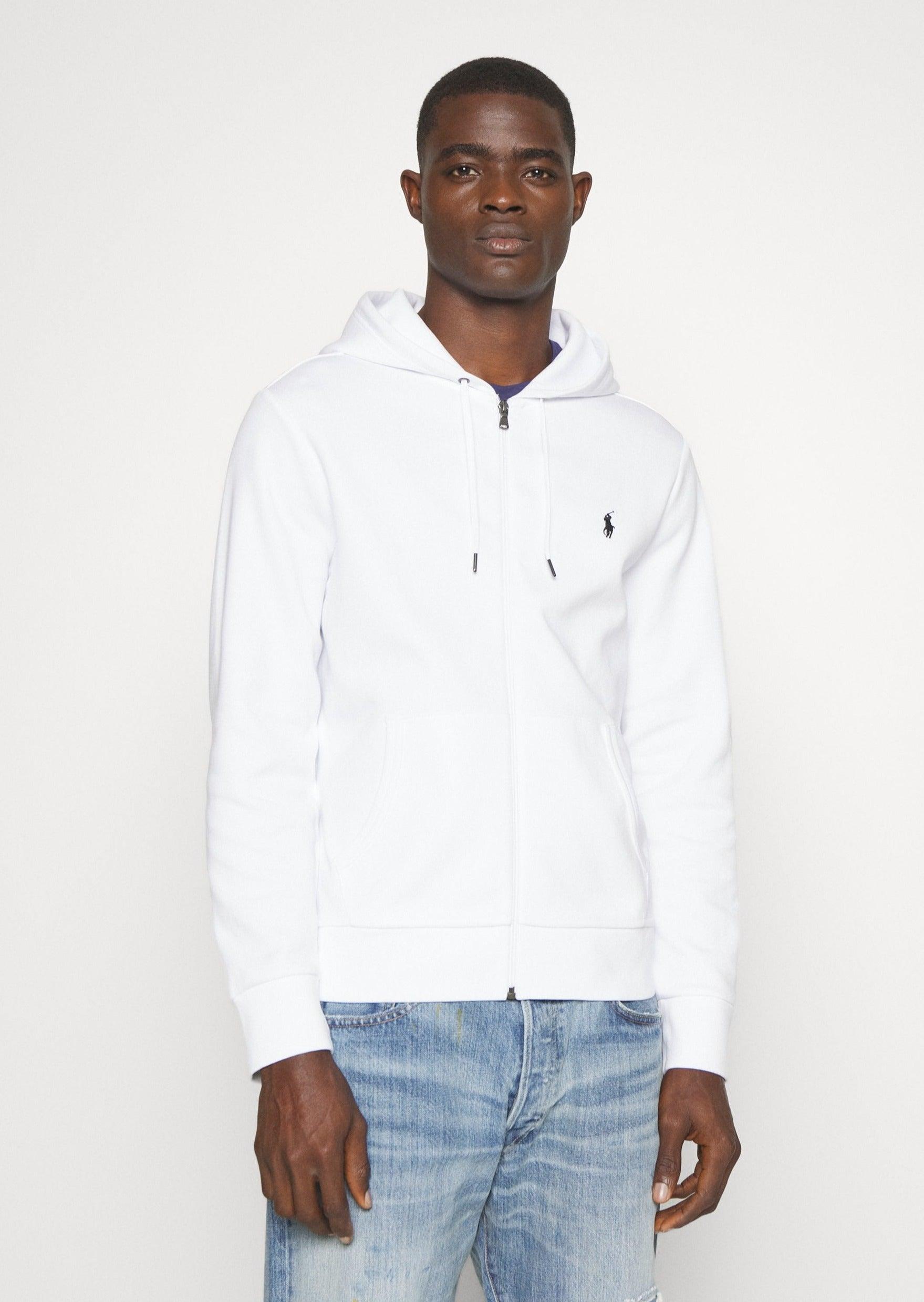 Sweat zippé Ralph Lauren blanc - Georgespaul