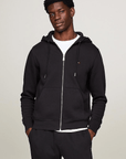 Sweat zippé à capuche Tommy Hilfiger noir - Georgespaul