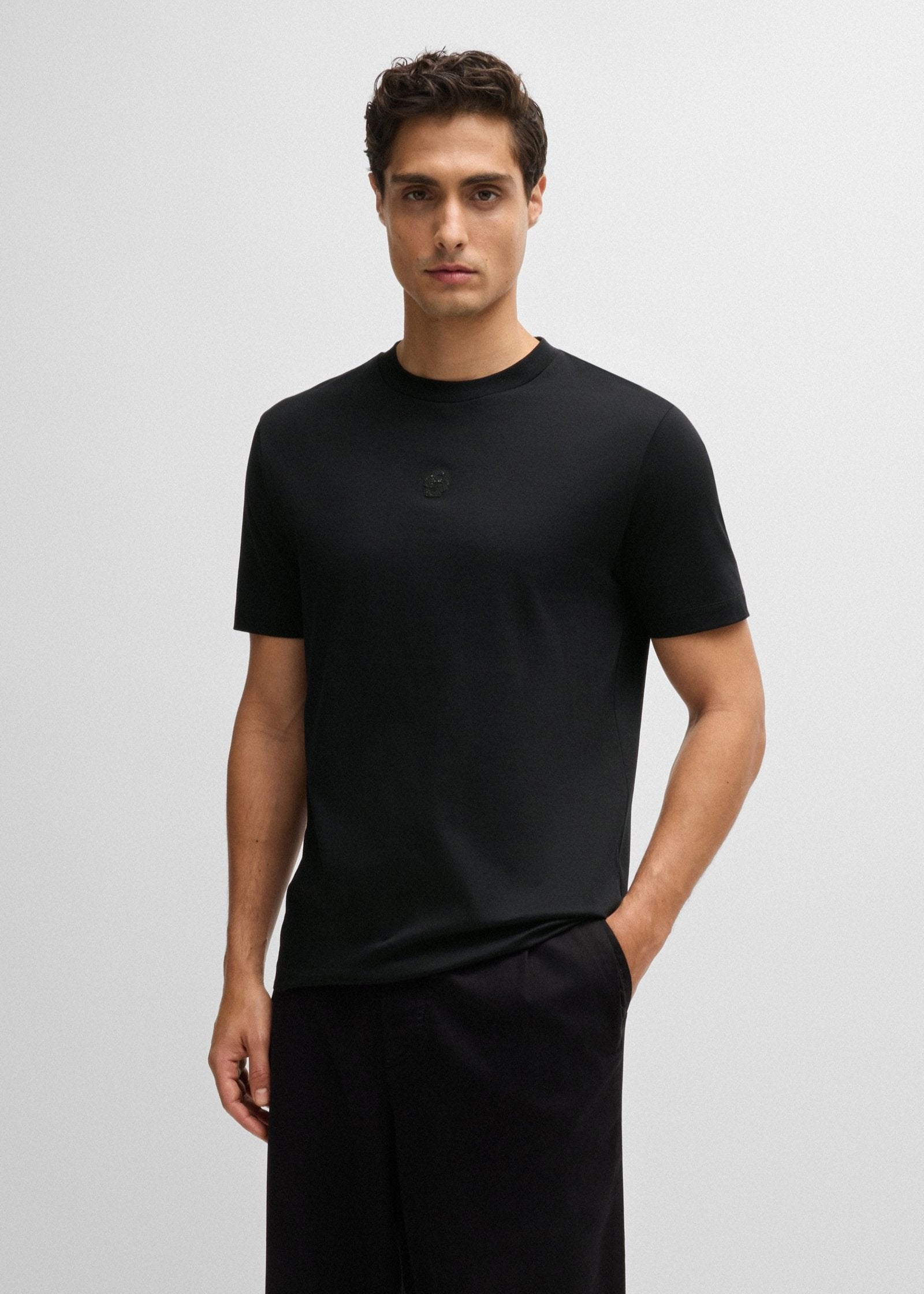 T-Shirt BOSS noir homme | Georgespaul               