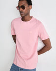T-Shirt BOSS rose en coton pour homme | Georgespaul