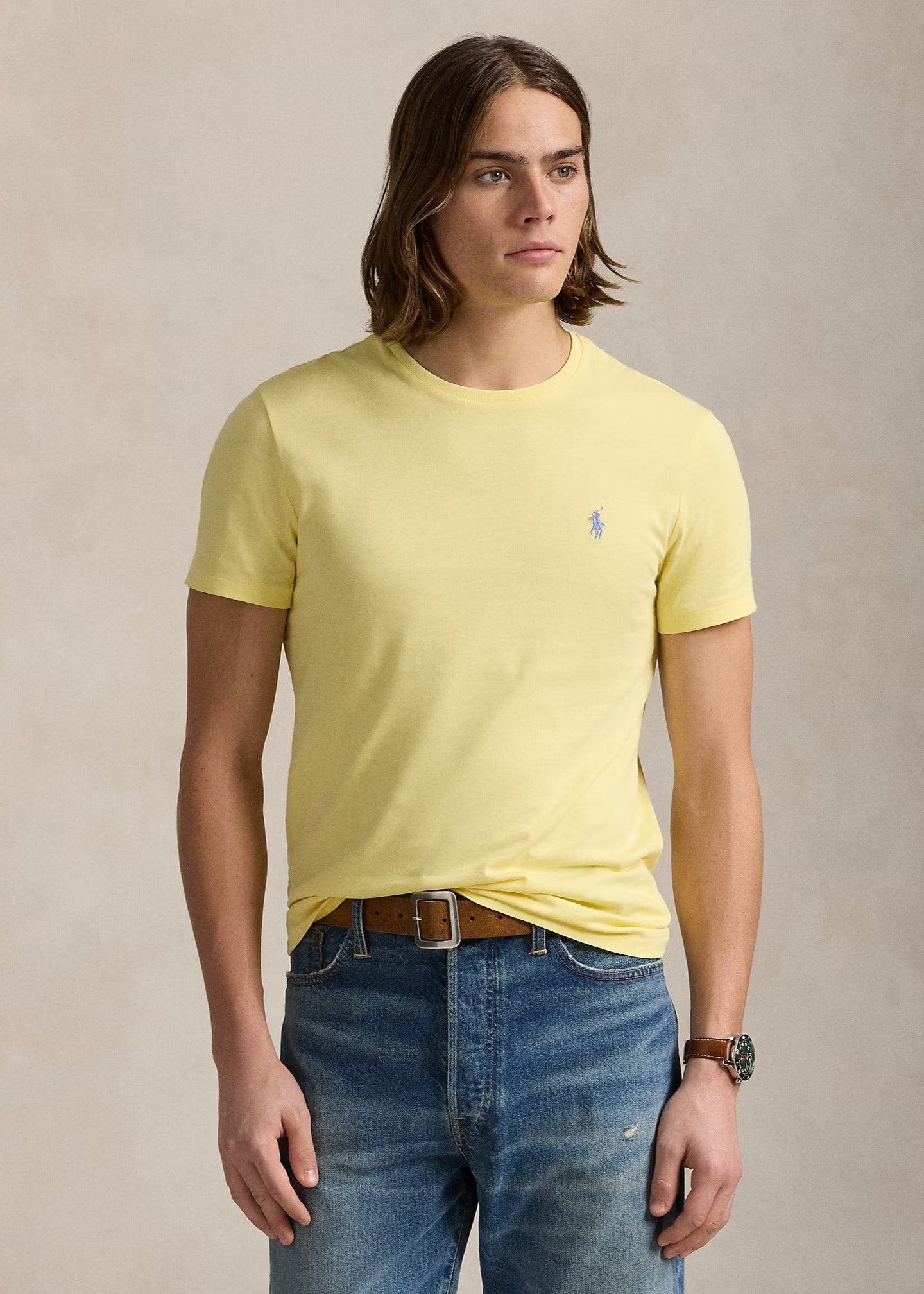 T-Shirt Ralph Lauren jaune pour homme | Georgespaul 