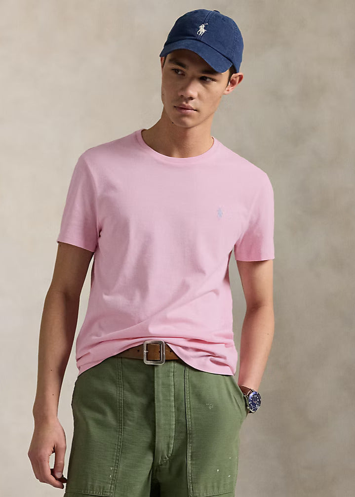 T-Shirt Ralph Lauren rose pour homme | Georgespaul