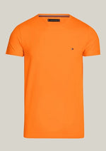 Laden Sie das Bild in den Galerie-Viewer, T-Shirt Tommy Hilfiger ajusté orange en coton bio stretch | Georgespaul

