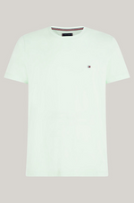 Charger l&#39;image dans la galerie, T-Shirt Tommy Hilfiger ajusté vert en coton bio stretch
