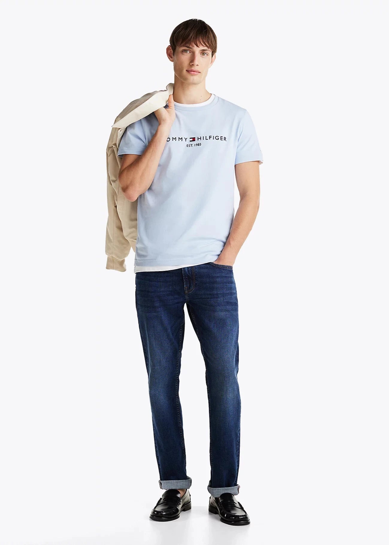 T-Shirt Tommy Hilfiger bleu pour homme | Georgespaul 