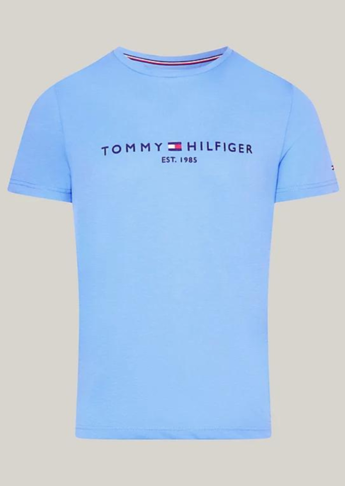 T-Shirt Tommy Hilfiger bleu coton bio | Georgespaul