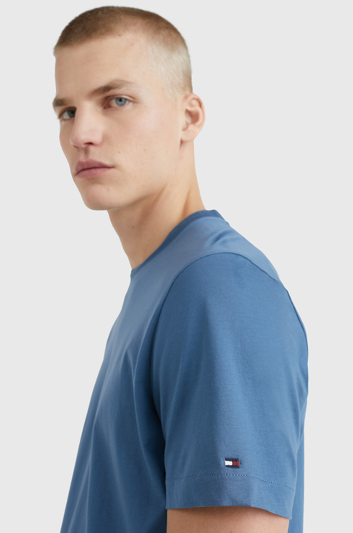 T-Shirt Tommy Hilfiger bleu en coton