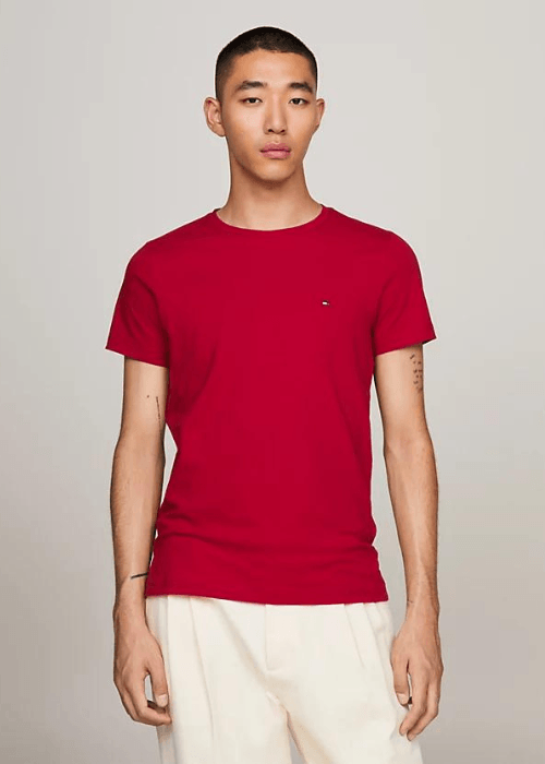 T-Shirt Tommy Hilfiger bordeaux - Georgespaul