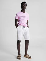 Afbeelding in Gallery-weergave laden, T-Shirt Tommy Hilfiger rose coton bio pour homme I Georgespaul
