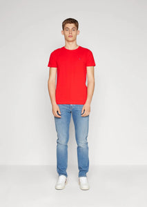 T-Shirt Tommy Hilfiger rouge en coton bio stretch | Georgespaul