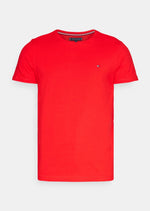 Laden Sie das Bild in den Galerie-Viewer, T-Shirt Tommy Hilfiger rouge en coton bio stretch | Georgespaul
