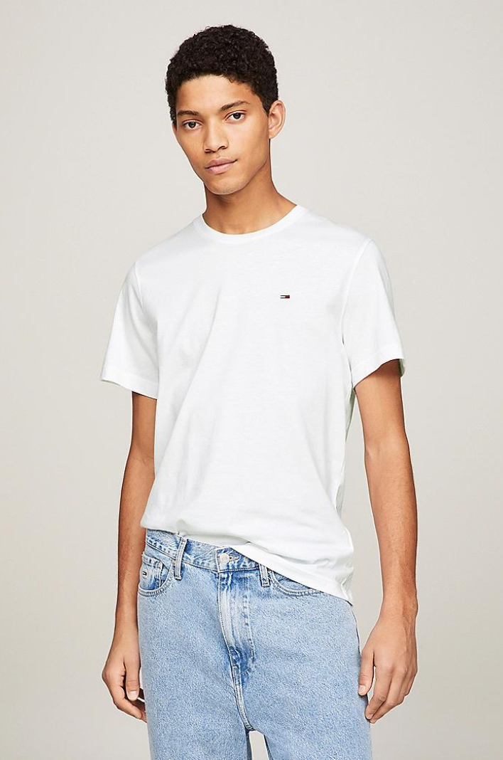 T-Shirt Tommy Jeans blanc coton bio