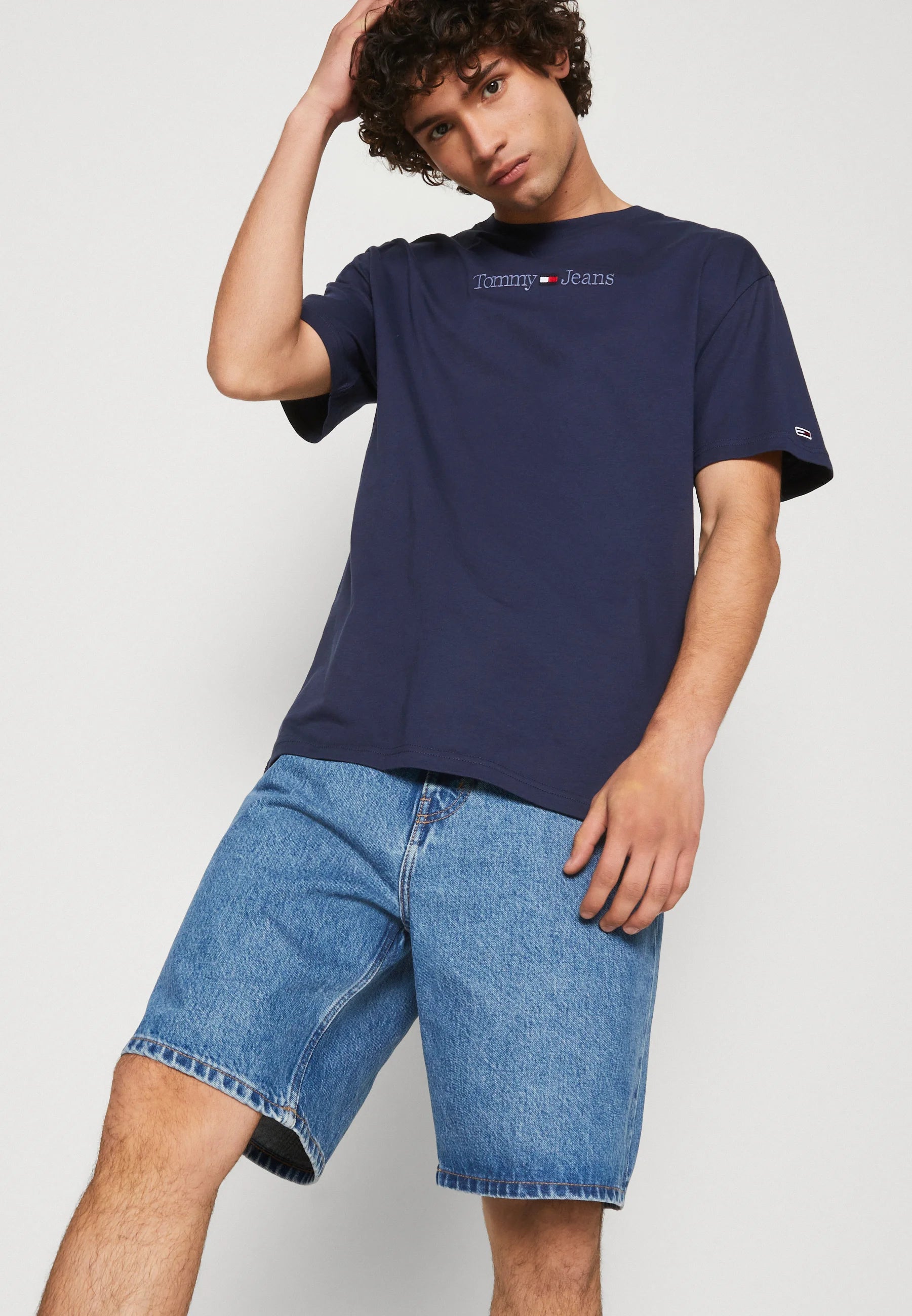 T-Shirt Tommy Jeans marine en coton pour homme I Georgespaul