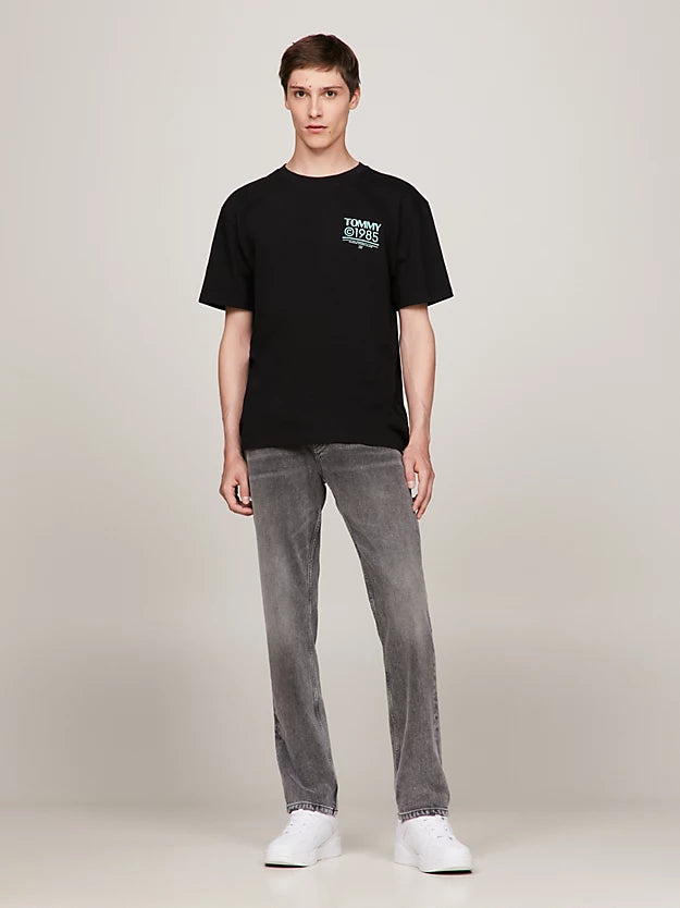 T-Shirt Tommy Jeans noir en coton bio | Georgespaul