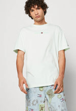 Charger l&#39;image dans la galerie, T-Shirt Tommy Jeans vert clair en coton pour homme I Georgespaul
