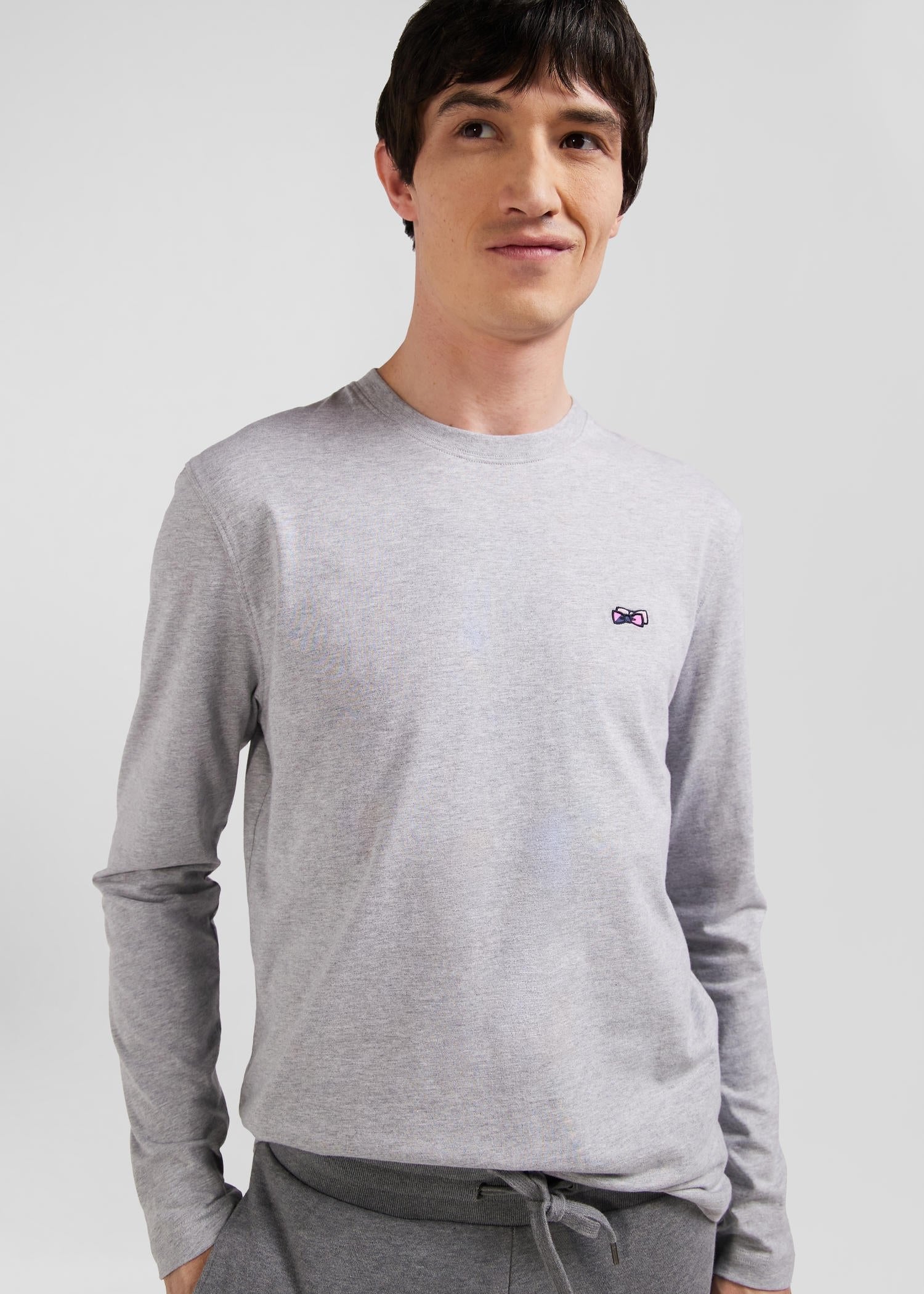T-Shirt manches longues Eden Park gris pour homme | Georgespaul